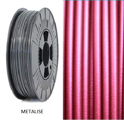 Filament 1.75 PLA Rouge métallisé Status3D 